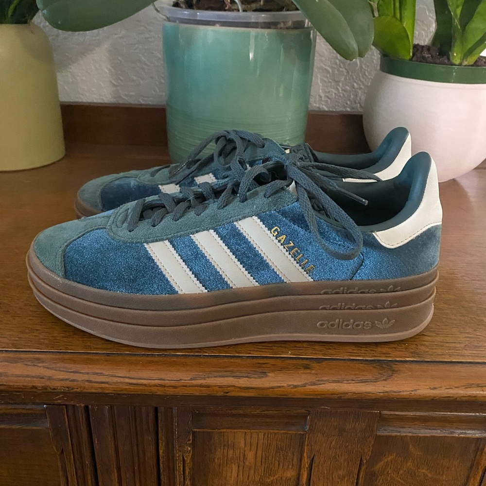 Adidas Gazelle Velvet Green Sneakers